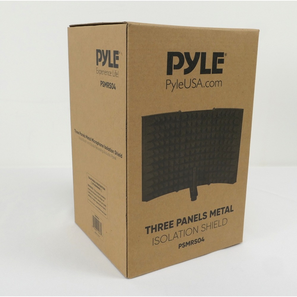 NEW‎ Pyle Three Panel Metal Microphone Isolation Shield Studio Acoustic PSMRS04